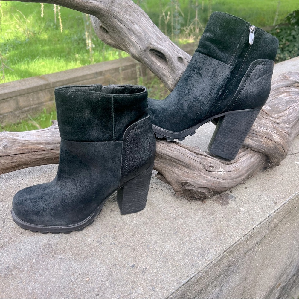 Sam Edelman Suede Leather 4” Heeled Ankle boot size 7.5